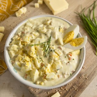 Eiersalat mit griechischem Joghurt