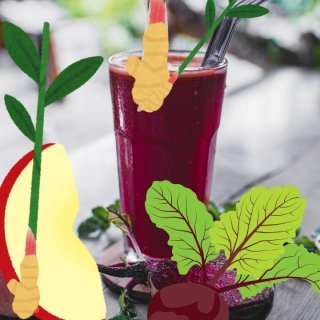 Rote Bete - Apfel - Ingwer - Saft