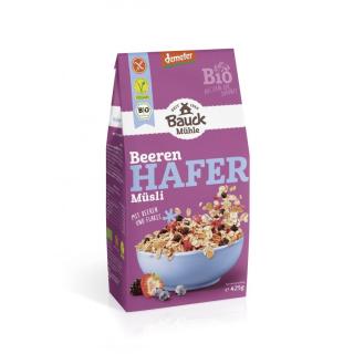 Müsli, Hafer mit Beeren, glutenfrei