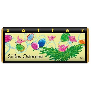 Schokolade, Süßes Osternest - Himbeer-Karamell