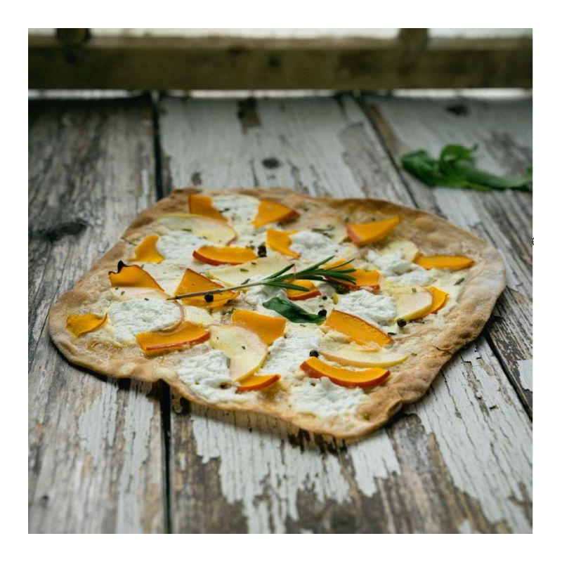 Flammkuchen mit Kürbis