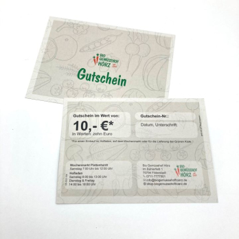 Gutschein 10,- Euro