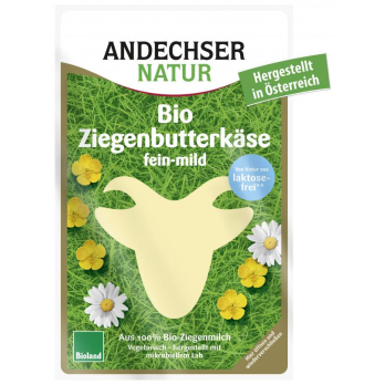 Ziegen-Butterkäse in Scheiben