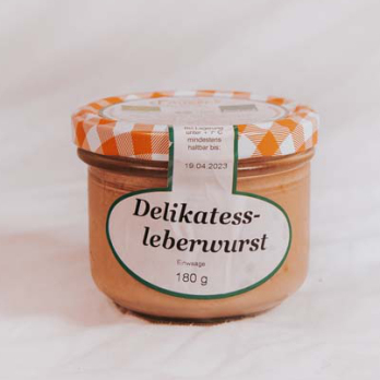 Wurst: Delikatessleberwurst 190g