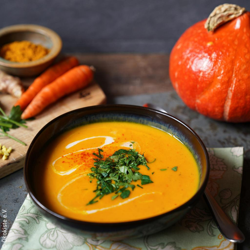 Kürbissuppe asiatisch