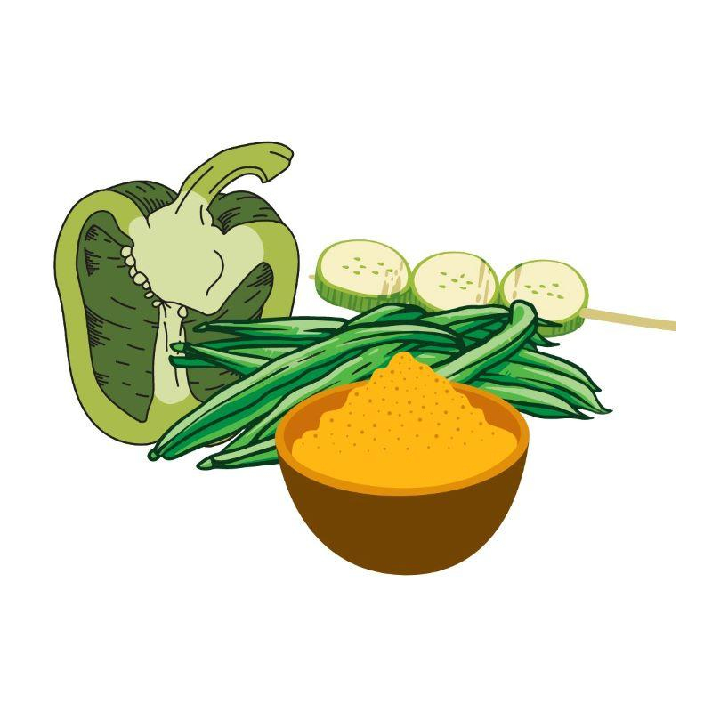 Grünes Linsen-/Bohnencurry