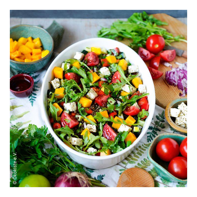 Sommerlicher Linsensalat