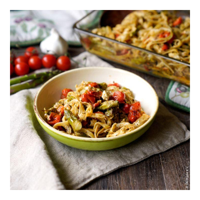 One-Pot-Pasta mit Spargel