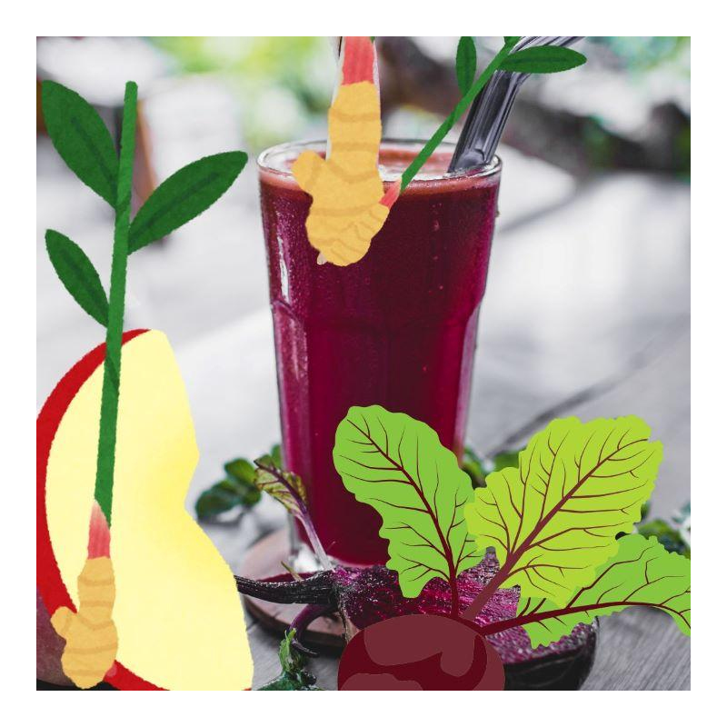 Rote Bete - Apfel - Ingwer - Saft