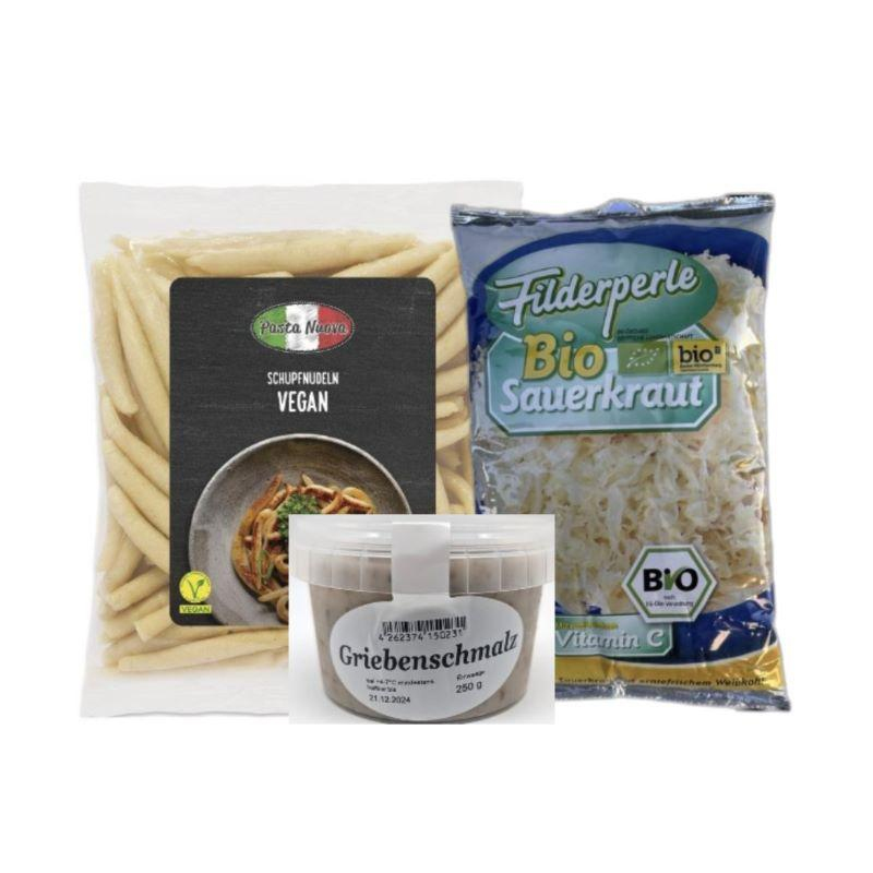 Schupfnudeln mit schwäbischem Sauerkraut