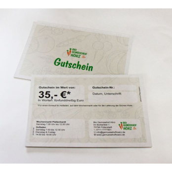Gutschein 35,- Euro